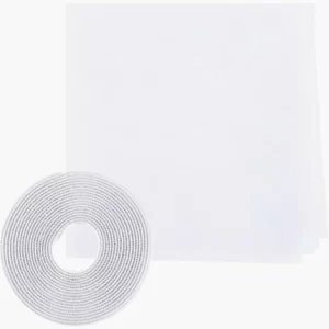 Grafner® Insektenschutz Fliegengitter Fenster 100x100cm Mit Klettband IS10906 Weiß 11