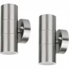 2er Set Grafner® Edelstahl-Wandlampen UP And Down WL10096 26AR 17