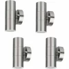 4er Set Grafner Edelstahl-Wandlampen UP And Down WL10096 26AR 19