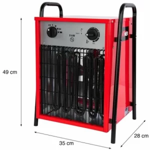 Grafner® Elektroheizer Heizlüfter Bauheizer 9 KW Heizstrahler EH10937 9