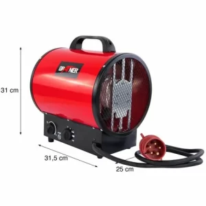 Grafner® Elektroheizer Heizlüfter Bauheizer 9 KW Heizstrahler EH10936 9