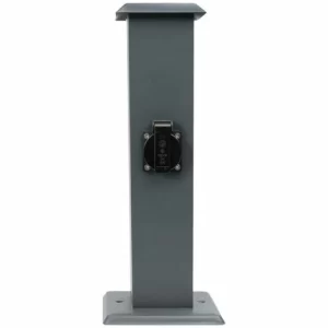 Grafner® Edelstahl Steckdosensäule Mit Timer 2 Außensteckdosen Anthrazit Gartensteckdose Energiesäul 13