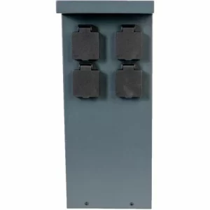 Grafner® Steckdosensäule Mit 4 Außensteckdosen Edelstahl Gartensteckdose Energiesäule 13