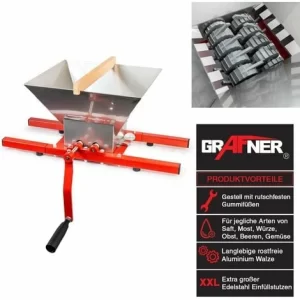 Grafner® Obstmühle Obstpresse Ensafter Saftpresse 9