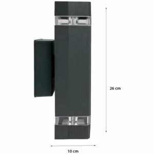 Grafner® LED Aluminium Wandlampe Außenleuchte Innenleuchte 11