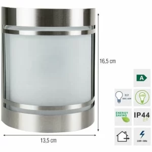 Grafner® Edelstahl Wandlampe 153SQE27 Wandleuchte WL10195 9