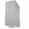 Grafner® Aluminium Wandlampe 37SQWB-2 Poliert Wandleuchte Lichtschein Up&Down/Oben&Unten 17