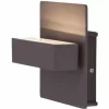 Grafner® Aluminium Wandlampe 6087 Leuchte Lichtschein Up/Oben In Dunkelgrau Mit Integrierten LEDs 19