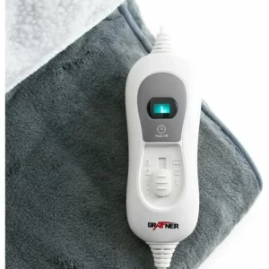 Grafner® Fußwärmer Elektrisches Wärmekissen In Grau Fußwärmegerät Fußsack 13